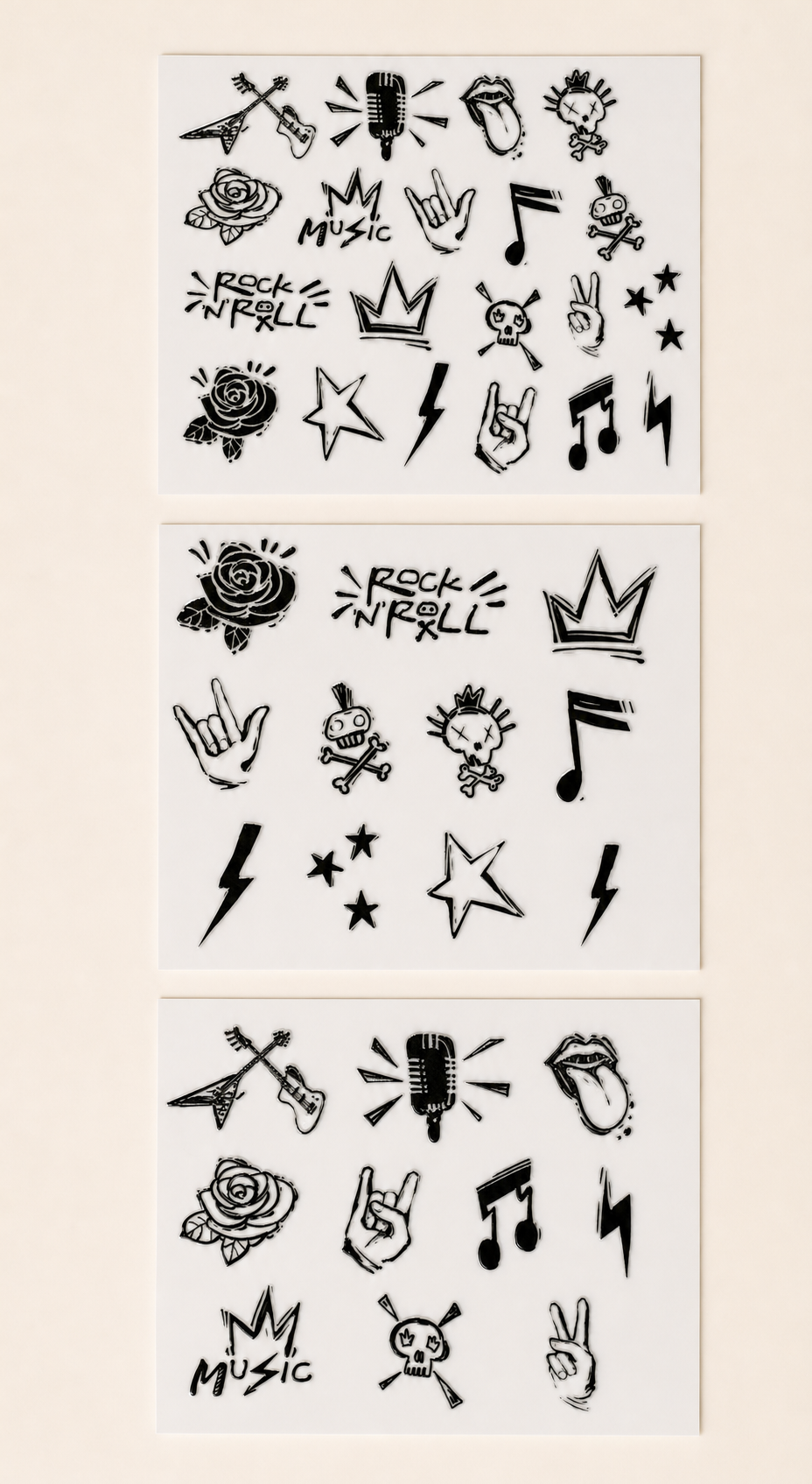 Rock N Roll Forever — UV DTF Transfer Sheet