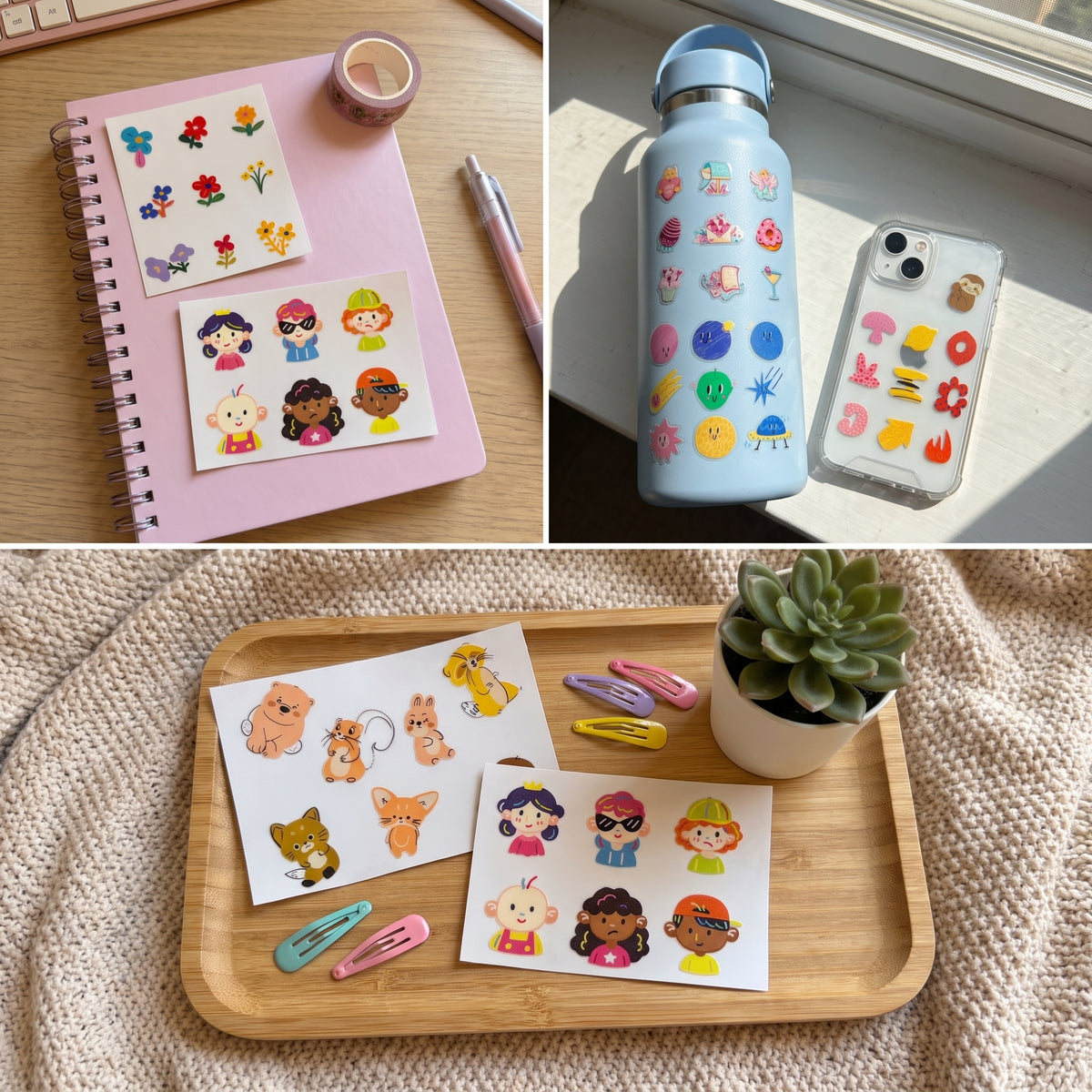 Kids DIY Cup Decorating Kit — UV DTF Sticker Sheets Bundle