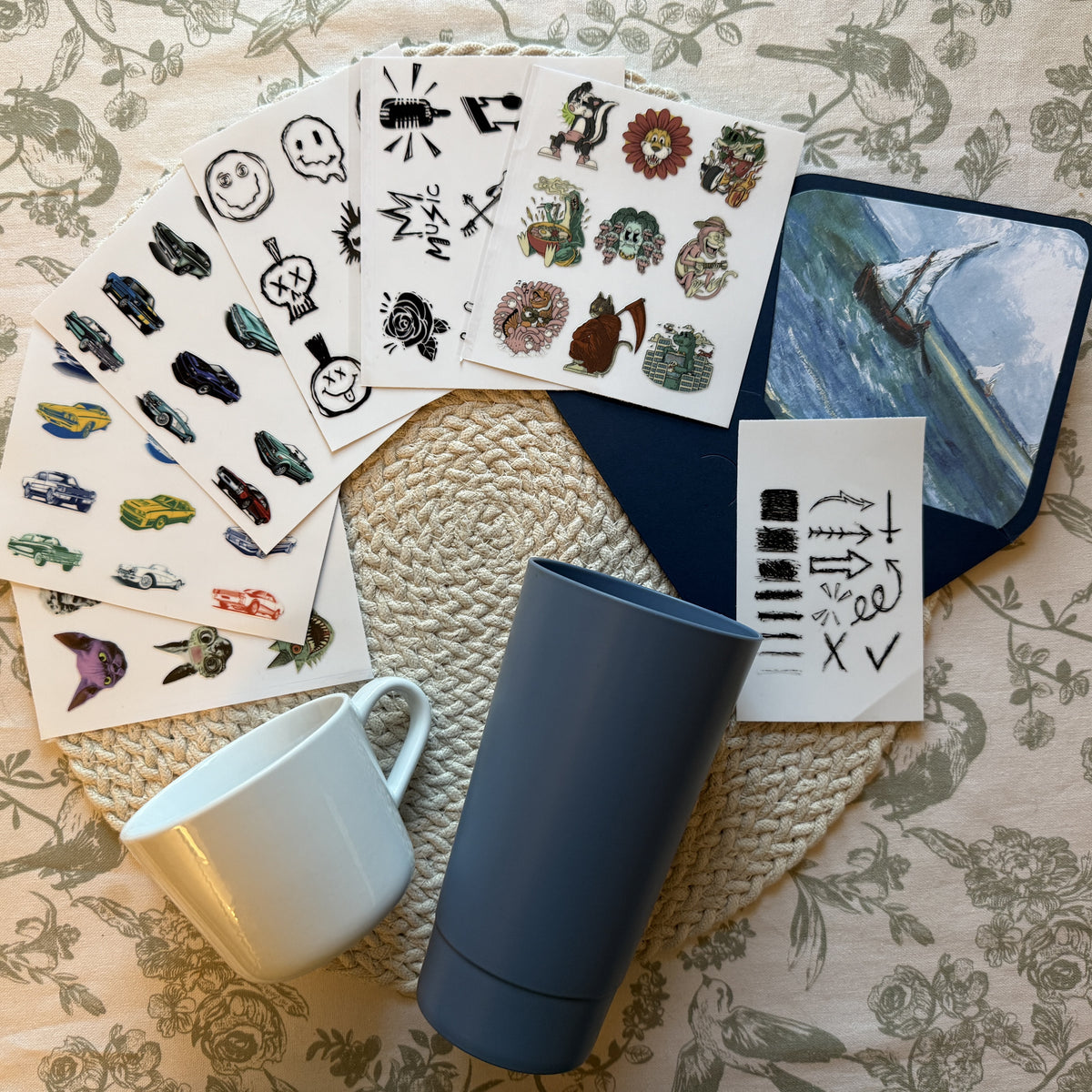 Mark your properties — UV DTF Sticker Sheets | Cars, Skulls & Rock