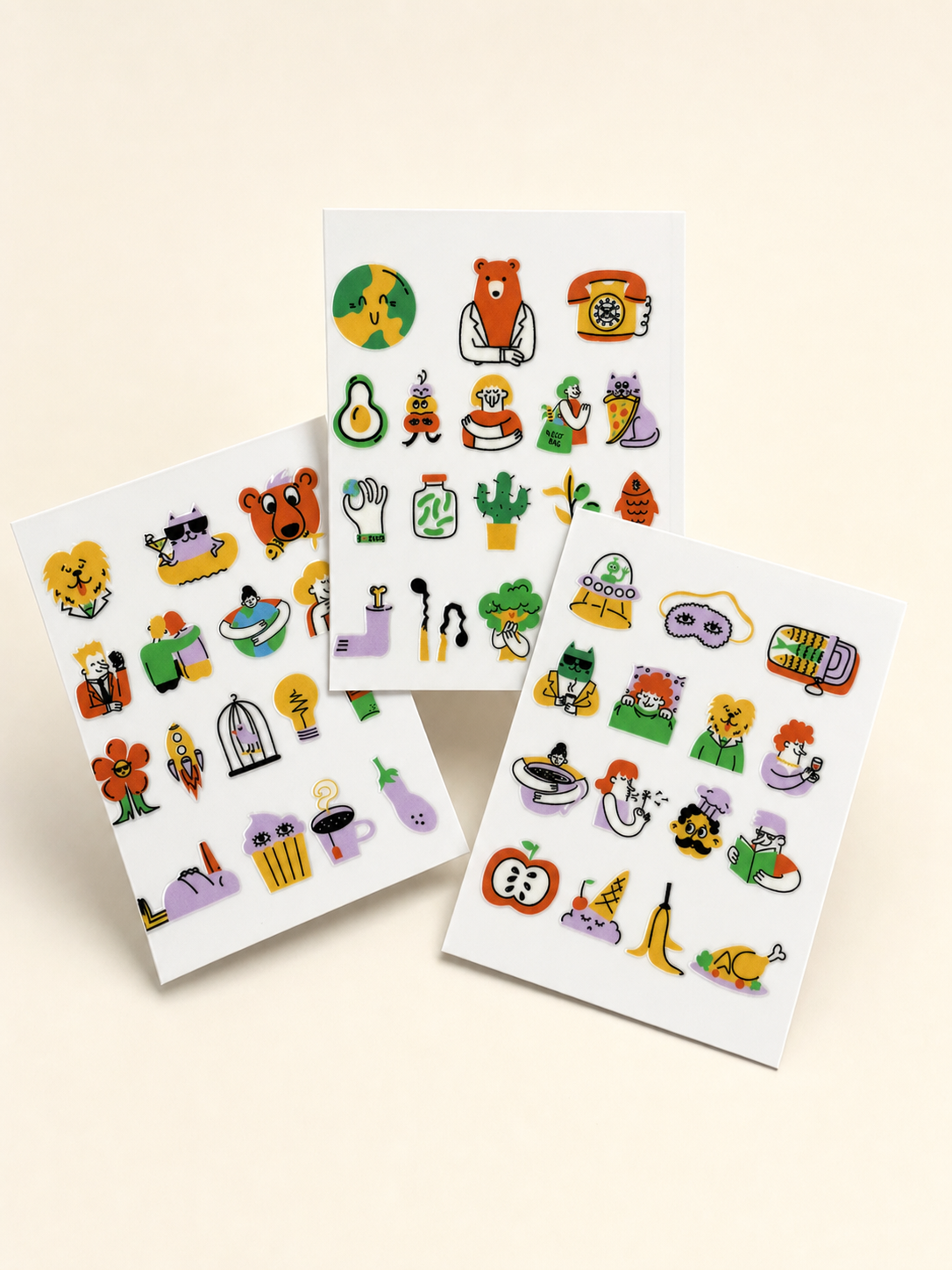 Crayon Chaos — UV DTF Sticker Sheet