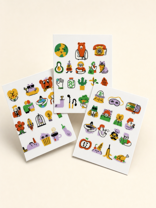 Crayon Chaos — UV DTF Sticker Sheet
