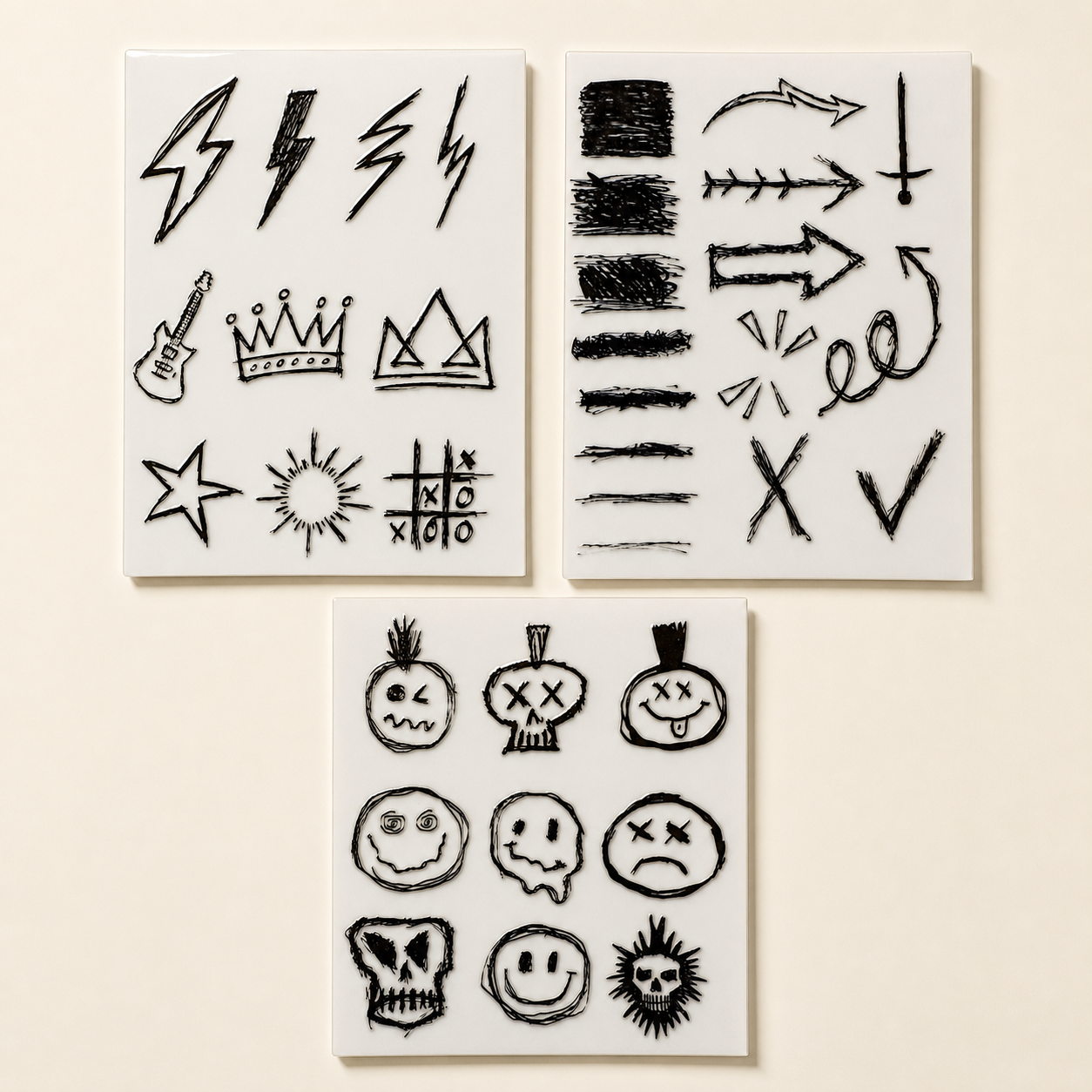Static Noise — UV DTF Sticker Sheet