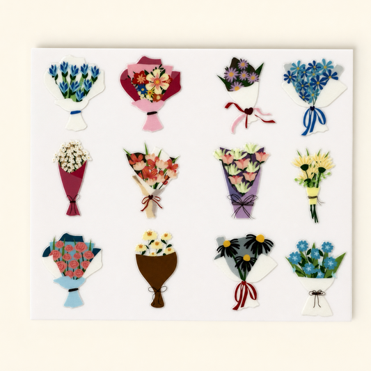 Bouquet Bliss — UV DTF Sticker Sheet
