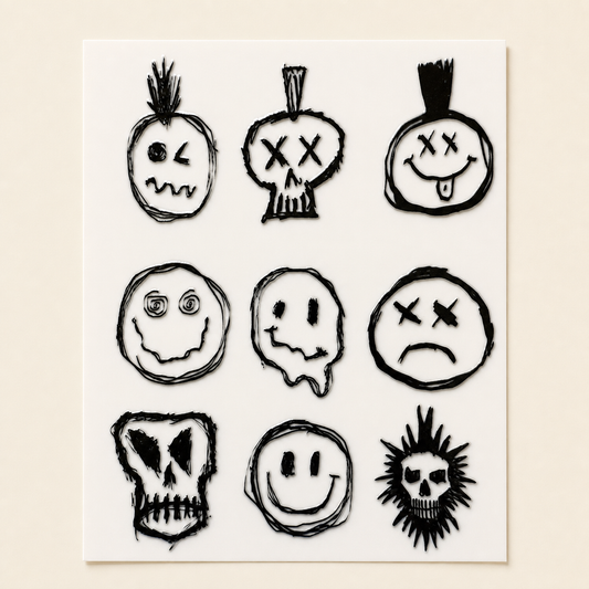 Static Noise — UV DTF Sticker Sheet