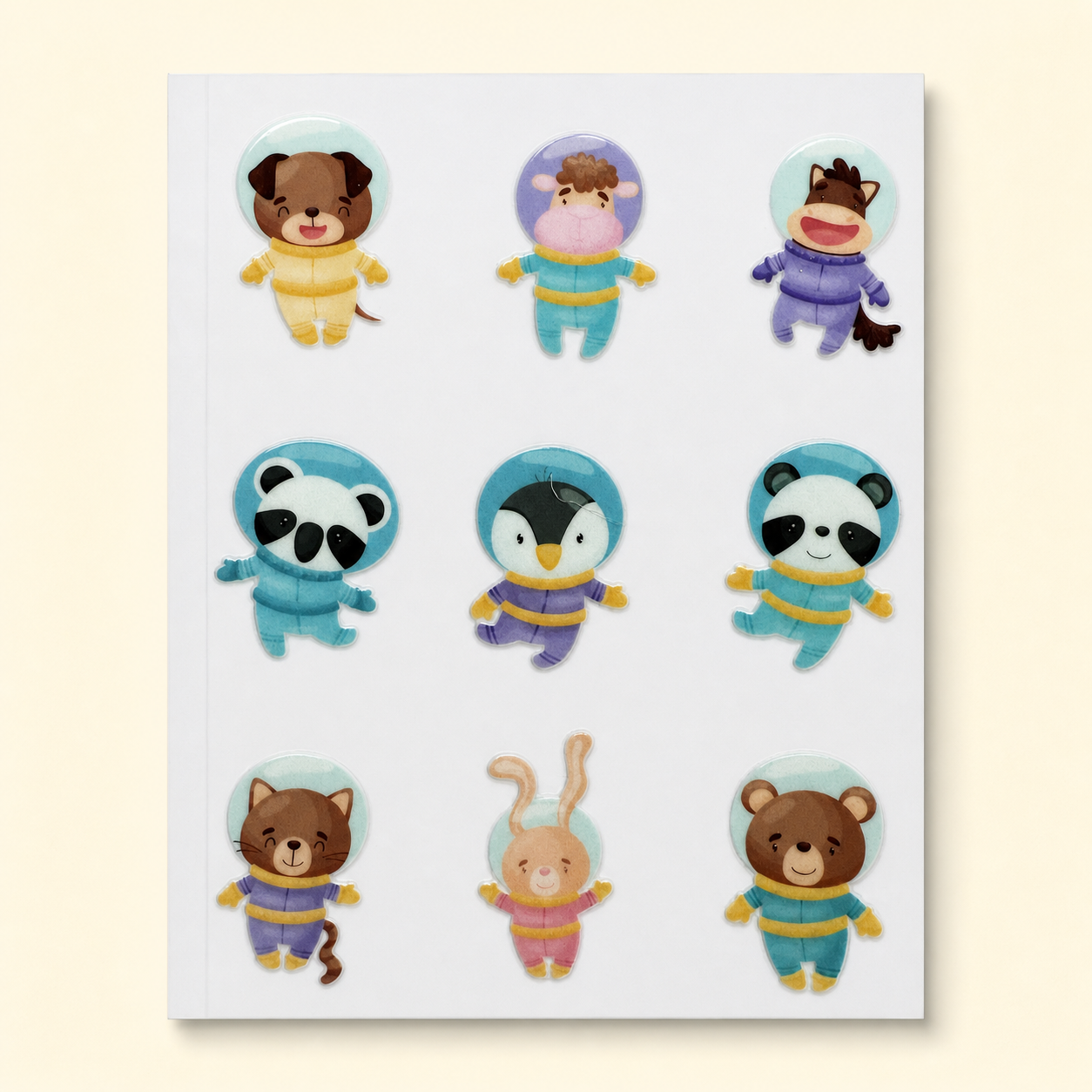 Animal Astronauts — UV DTF Sticker Sheet