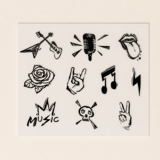 Rock N Roll Forever — UV DTF Transfer Sheet