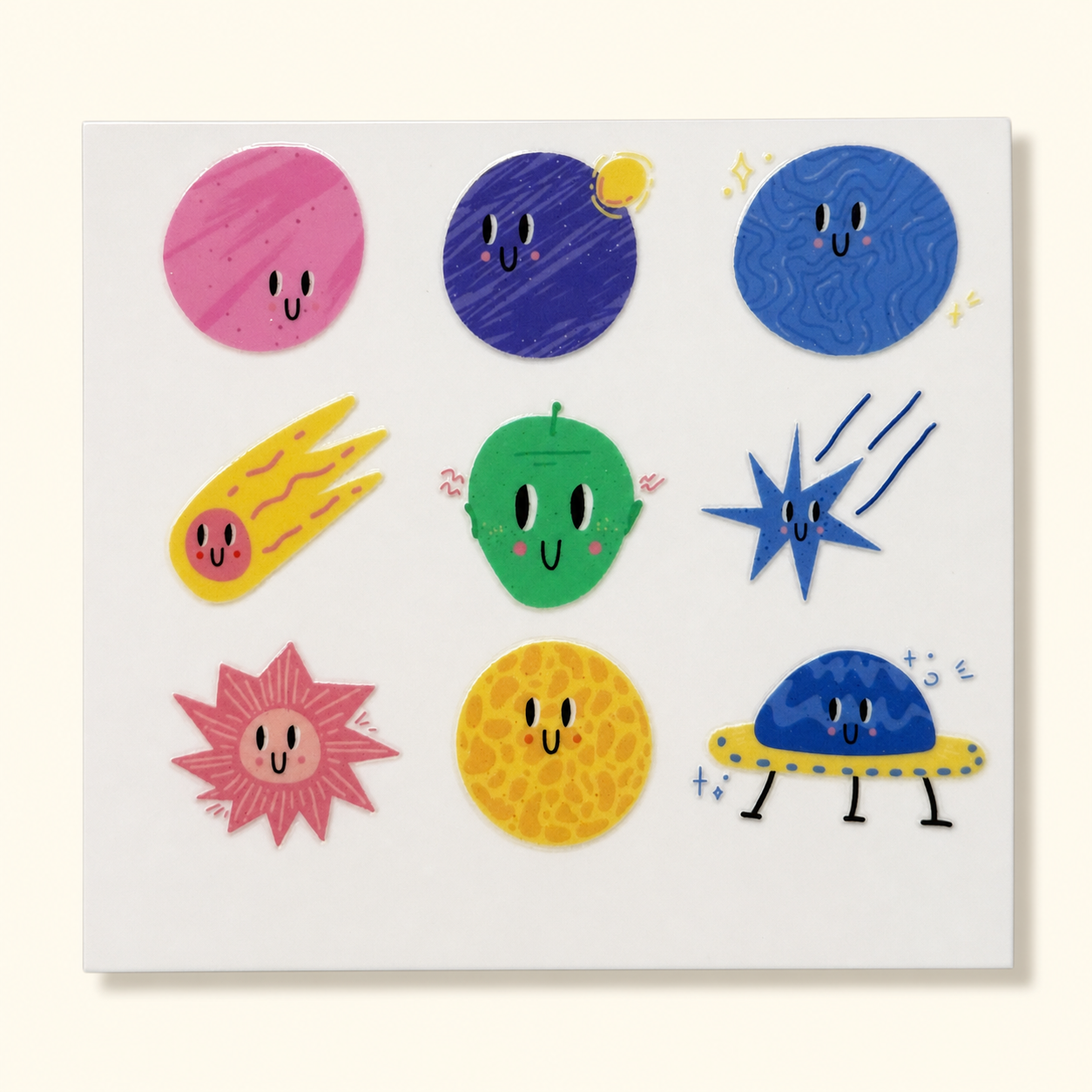 Planet Pals — UV DTF Sticker Sheet