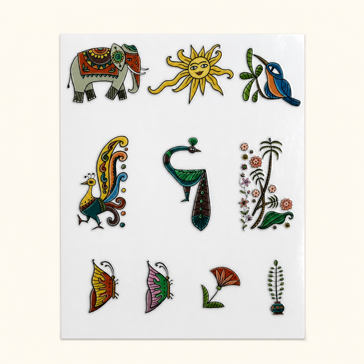Madhubani Days — UV DTF Transfer Sheet