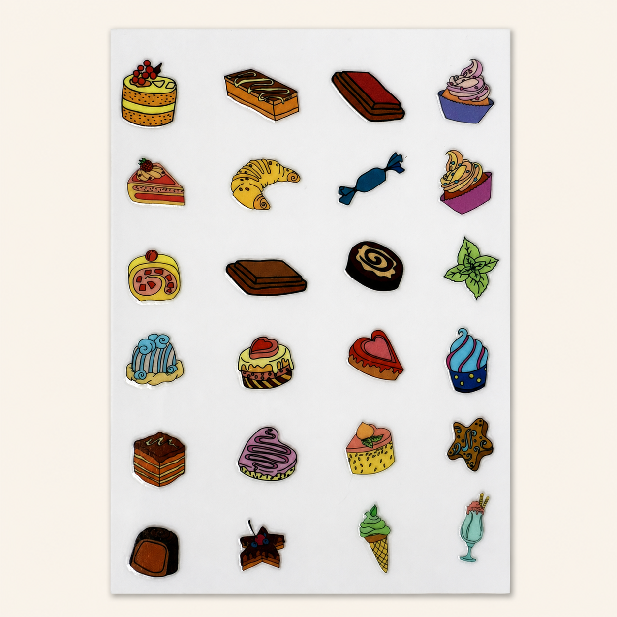 The Tiny Patisserie — UV DTF Transfer Sheet