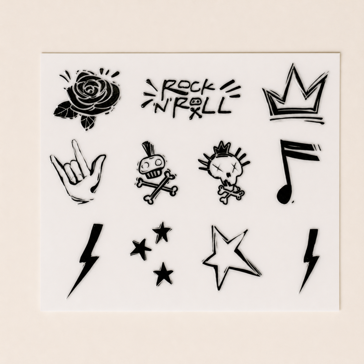 Rock N Roll Forever — UV DTF Transfer Sheet