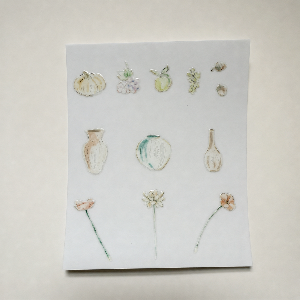 Still Life, Small Scale — UV DTF Transfer Sheet
