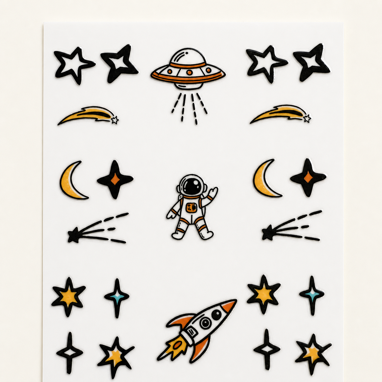 Space Oddity — UV DTF Sticker Sheet