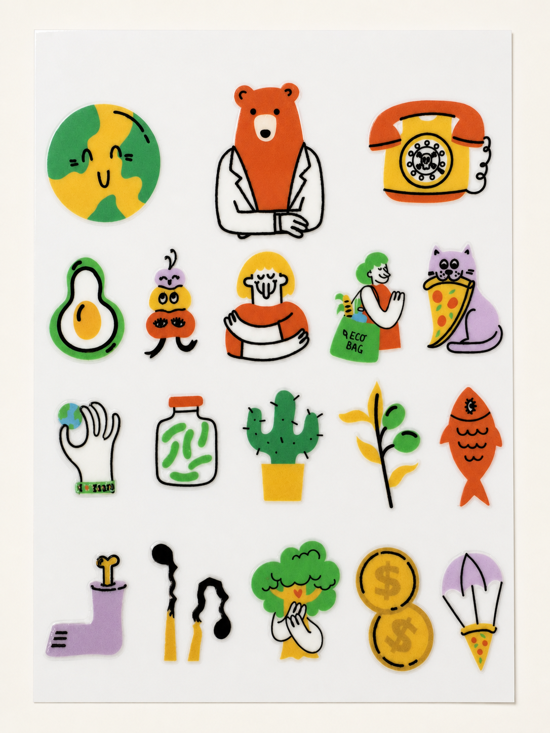 Crayon Chaos — UV DTF Sticker Sheet