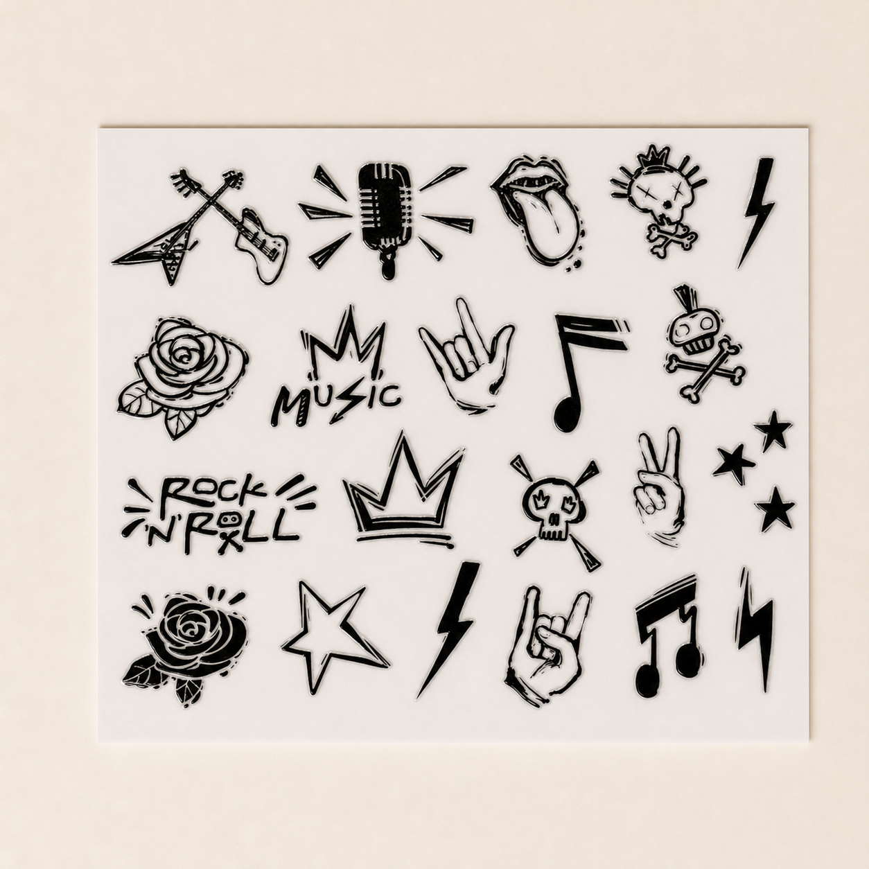 Rock N Roll Forever — UV DTF Transfer Sheet